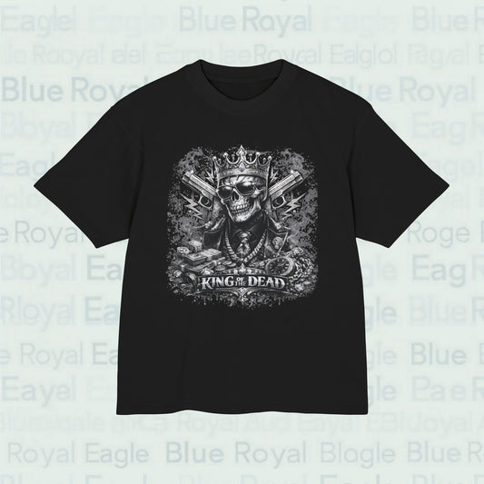 Premium Heavyweight Skull King Tee — 'King of the Dead' Gothic Skull Graphic T-Shirt