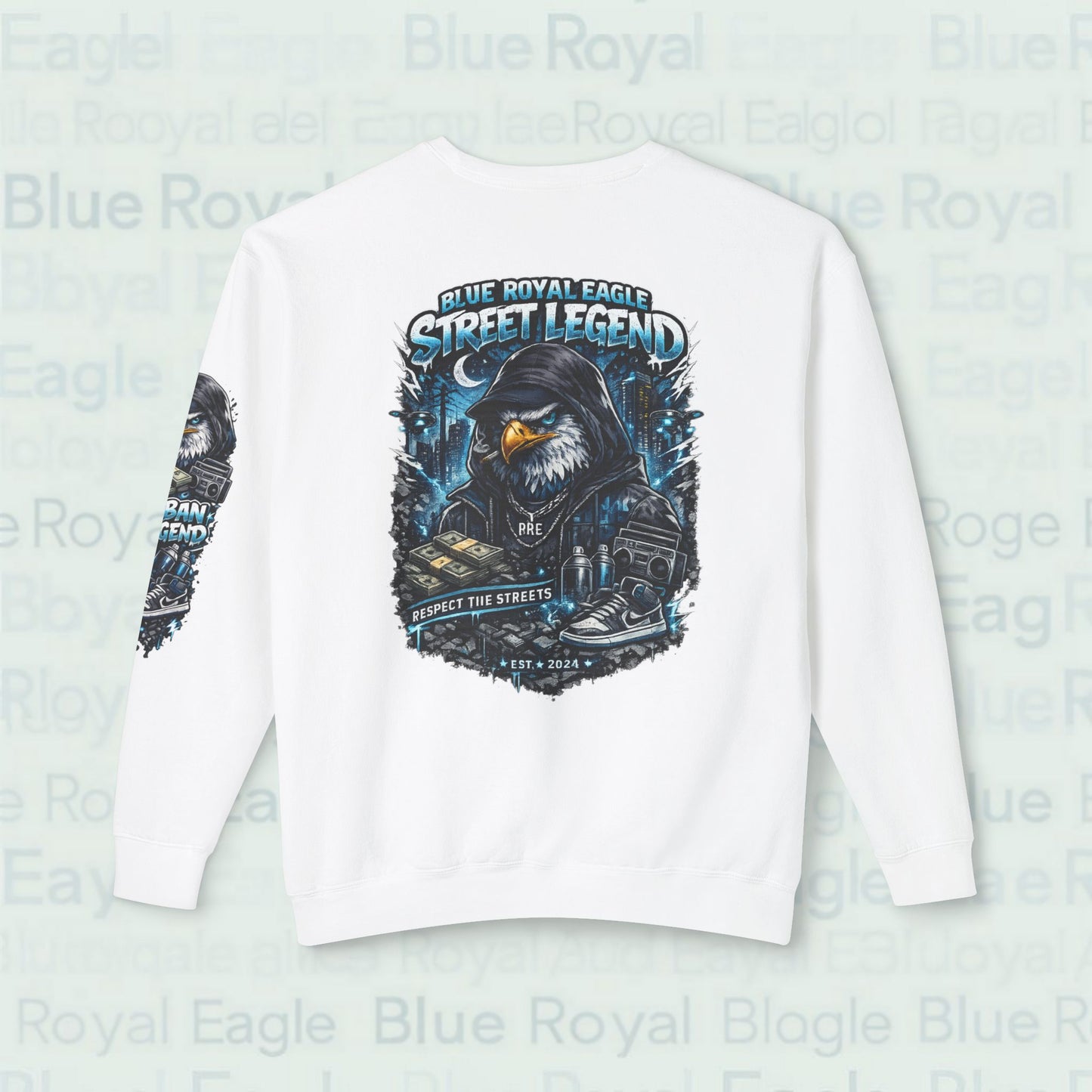 Street Kings Eagle Crewneck Sweatshirt — "Urban Legend" Graphic