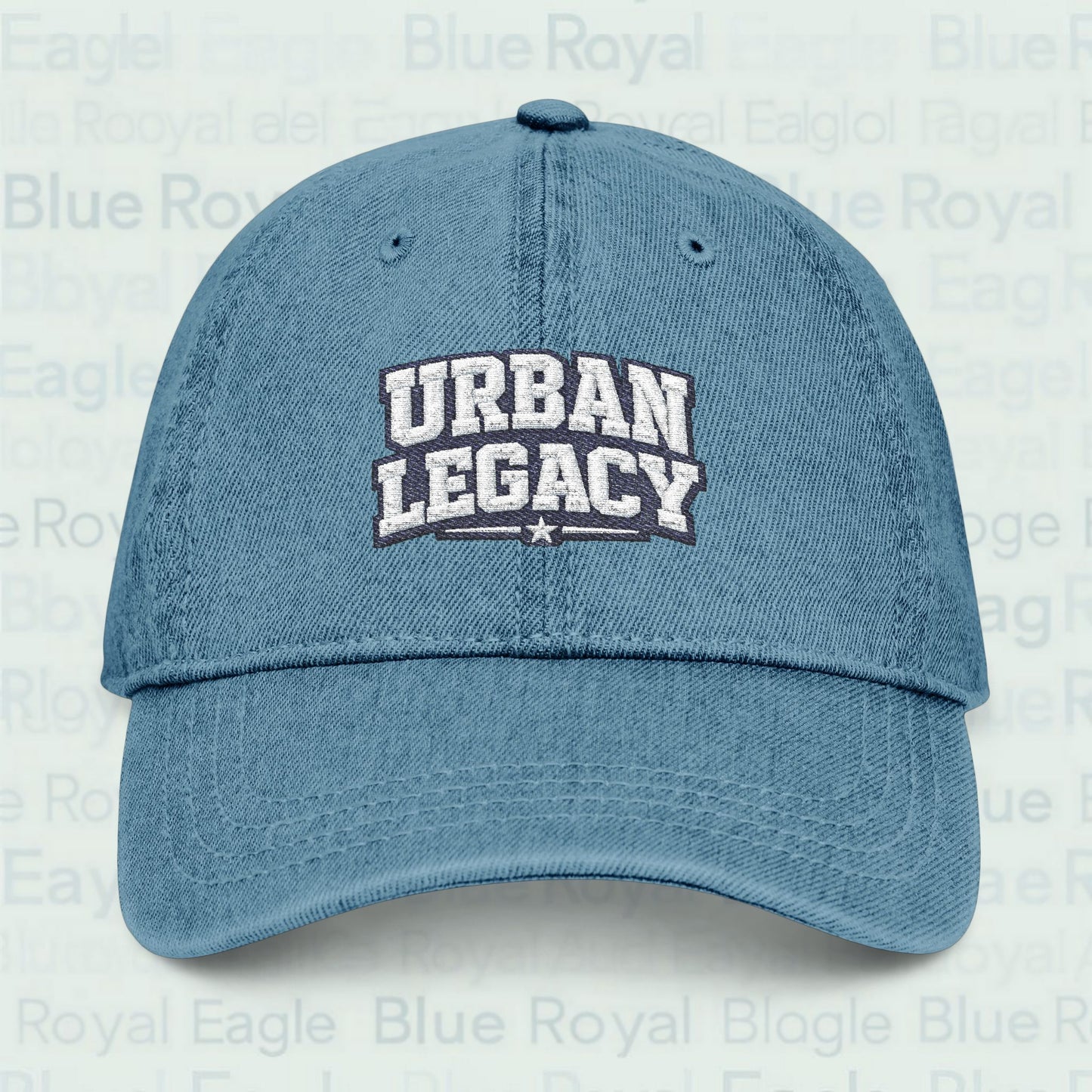 Embroidered ‘Urban Legacy’ Denim Hat — Classic Streetwear Baseball Cap