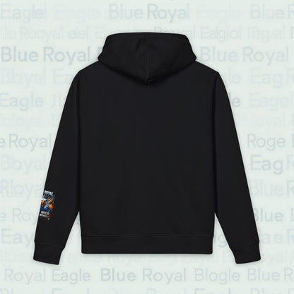Premium organic patriotic eagle flag hoodie — "Stay True, Stay Loyal" Pullover