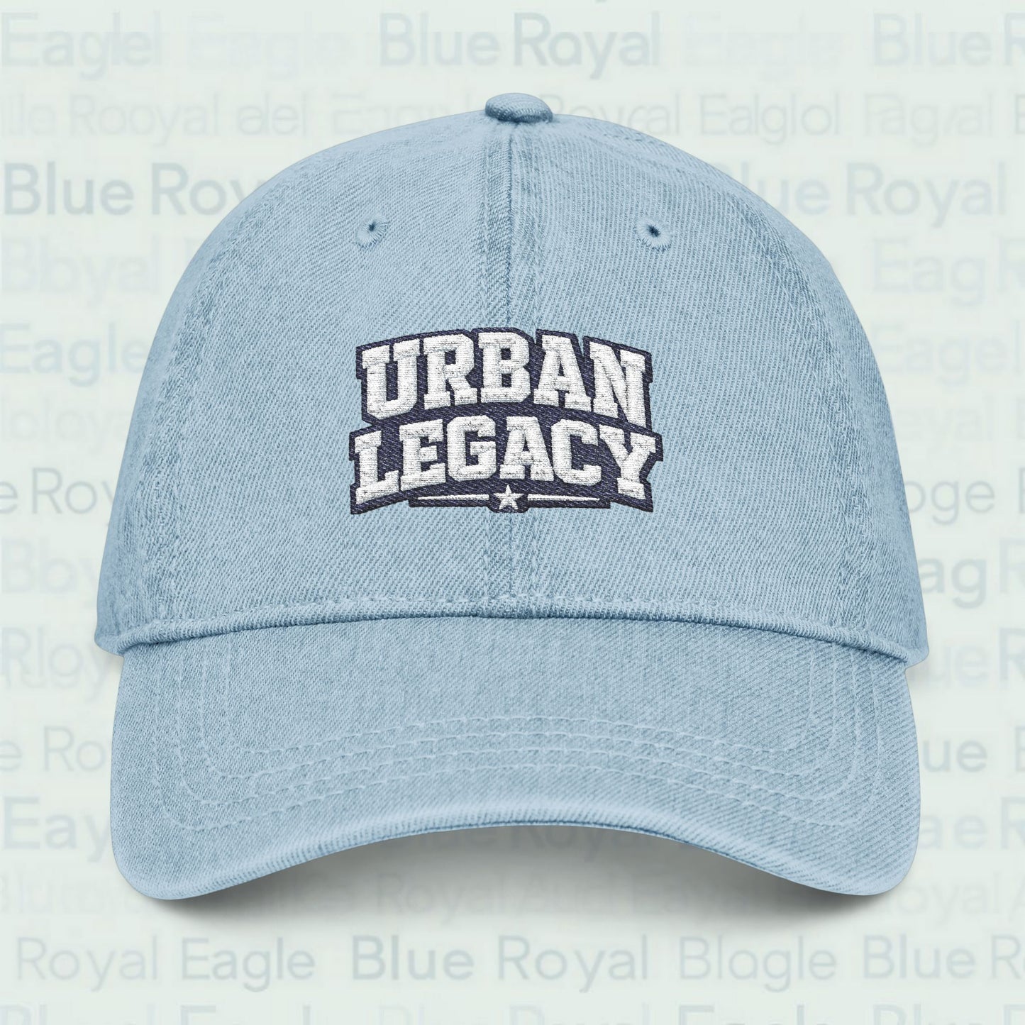 Embroidered ‘Urban Legacy’ Denim Hat — Classic Streetwear Baseball Cap