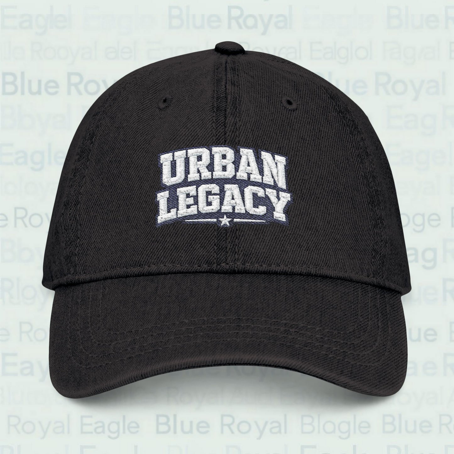 Embroidered ‘Urban Legacy’ Denim Hat — Classic Streetwear Baseball Cap