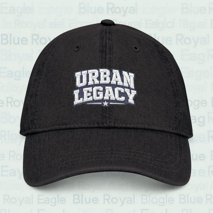 Embroidered ‘Urban Legacy’ Denim Hat — Classic Streetwear Baseball Cap