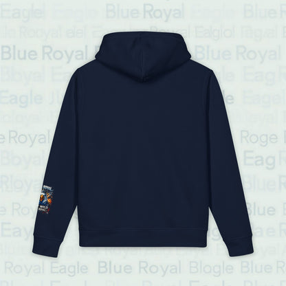 Premium organic patriotic eagle flag hoodie — "Stay True, Stay Loyal" Pullover
