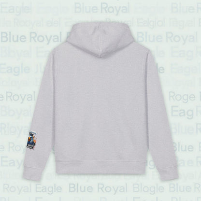 Premium organic patriotic eagle flag hoodie — "Stay True, Stay Loyal" Pullover