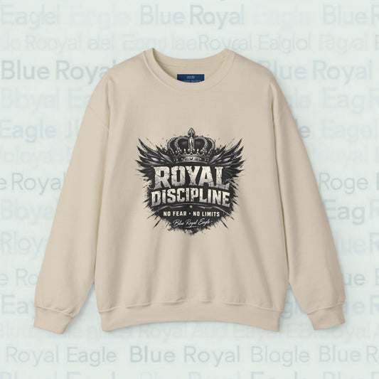 Royal Discipline Crewneck Sweatshirt – "Stay Relentless" Motivational Pullover